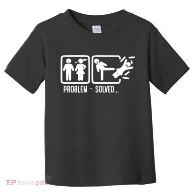 Divorce Problem Solved Funny Break Up Toddler T-Shirt