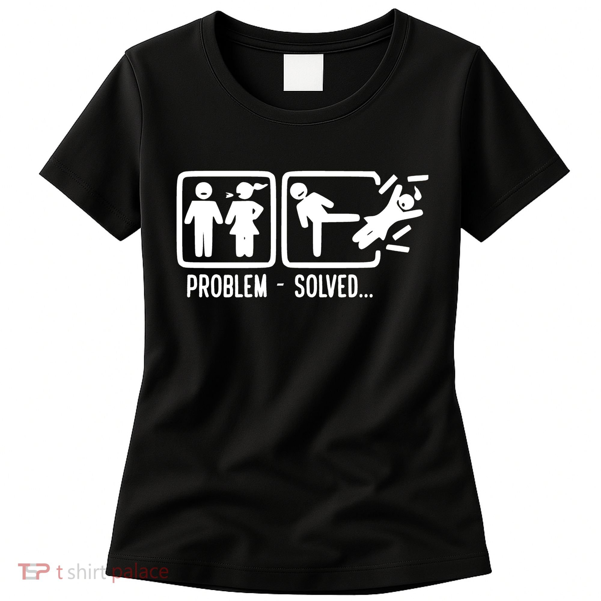 Divorce Problem Solved Funny Break Up Women's T-Shirt