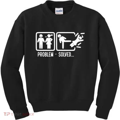 Divorce Problem Solved Funny Break Up Kids Sweatshirt