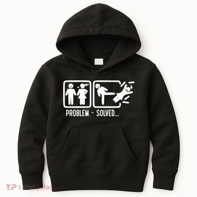 Divorce Problem Solved Funny Break Up Kids Hoodie