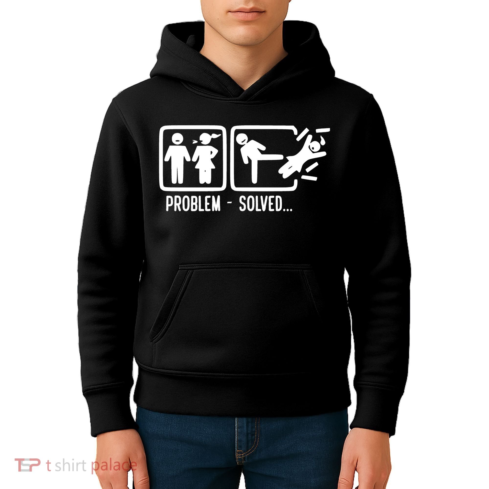 Divorce Problem Solved Funny Break Up Kids Hoodie