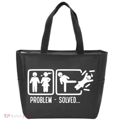 Divorce Problem Solved Funny Break Up Tote Bag