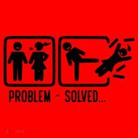 Divorce Problem Solved Funny Break Up Santa Hat thumb 1