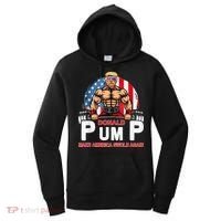 Donald Pump Swole America Again Gym Fitness Women's Hoodie thumb 0