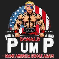 Donald Pump Swole America Again Gym Fitness Hat thumb 2