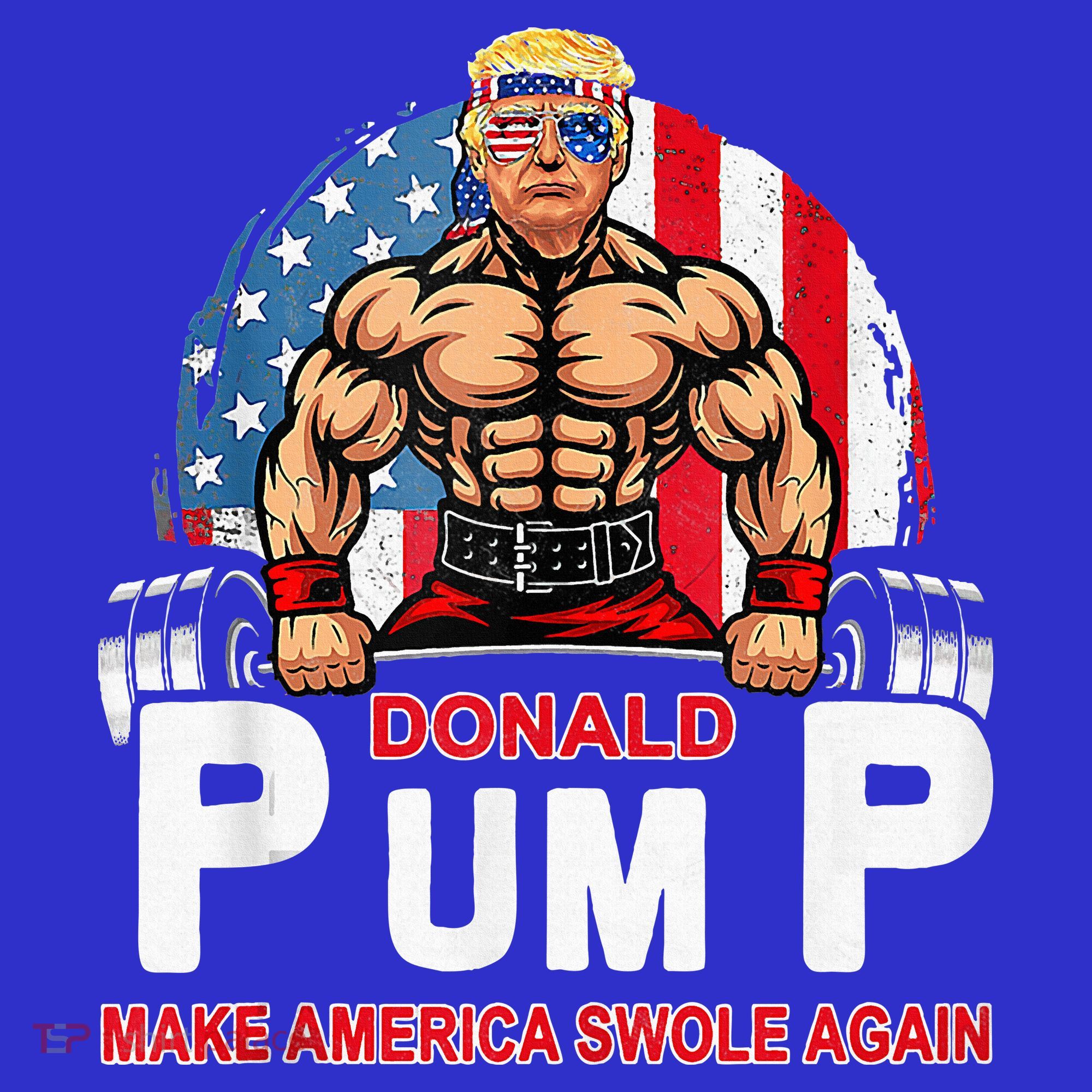 Donald Pump Swole America Again Gym Fitness Women's Tank Top