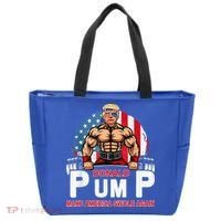 Donald Pump Swole America Again Gym Fitness Tote Bag thumb 0