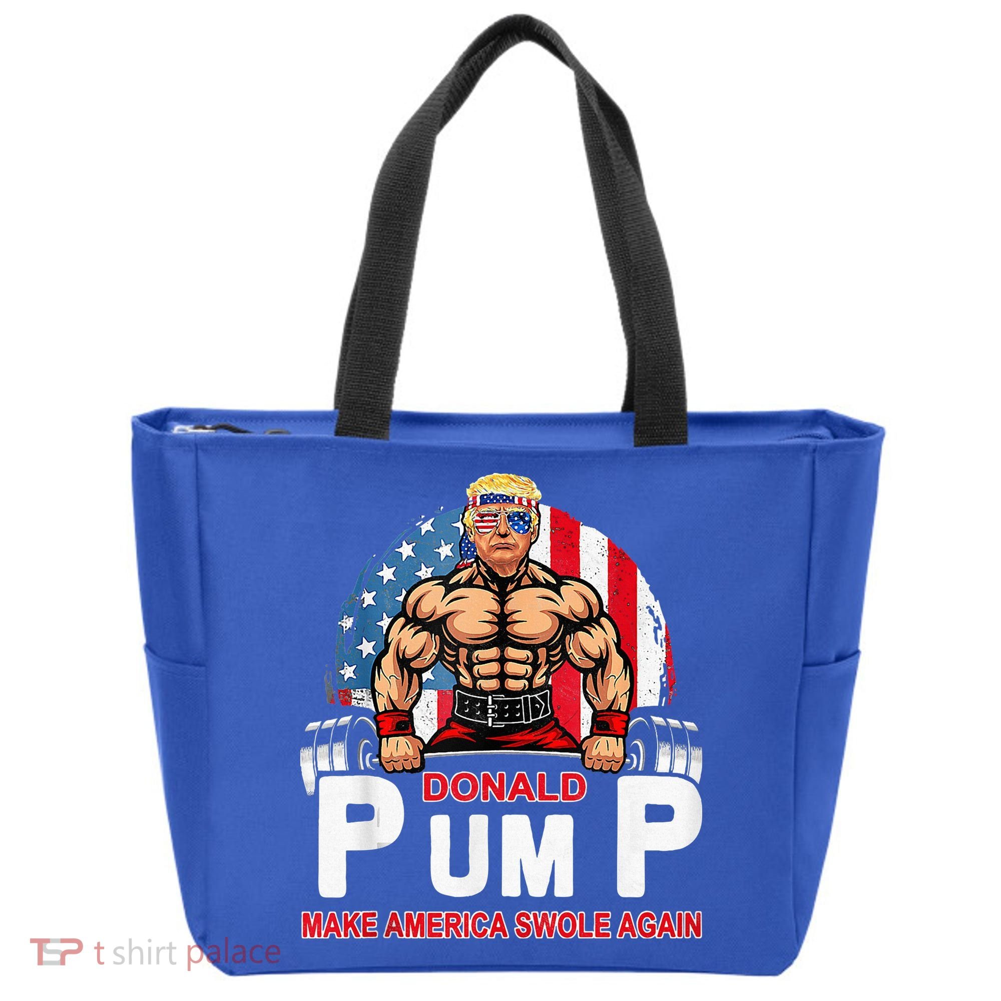 Donald Pump Swole America Again Gym Fitness Tote Bag