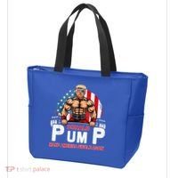 Donald Pump Swole America Again Gym Fitness Tote Bag thumb 3