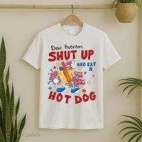 Dear Protesters Shut Up And Eat A Hot Dog T-Shirt thumb 2