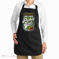 Dill Pickle Slut Funny Rude Humor Pickle Lover Jar Retro Apron thumb 2