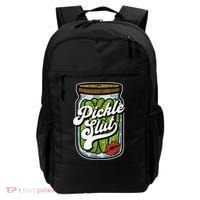 Dill Pickle Slut Funny Rude Humor Pickle Lover Jar Retro Backpack thumb 0