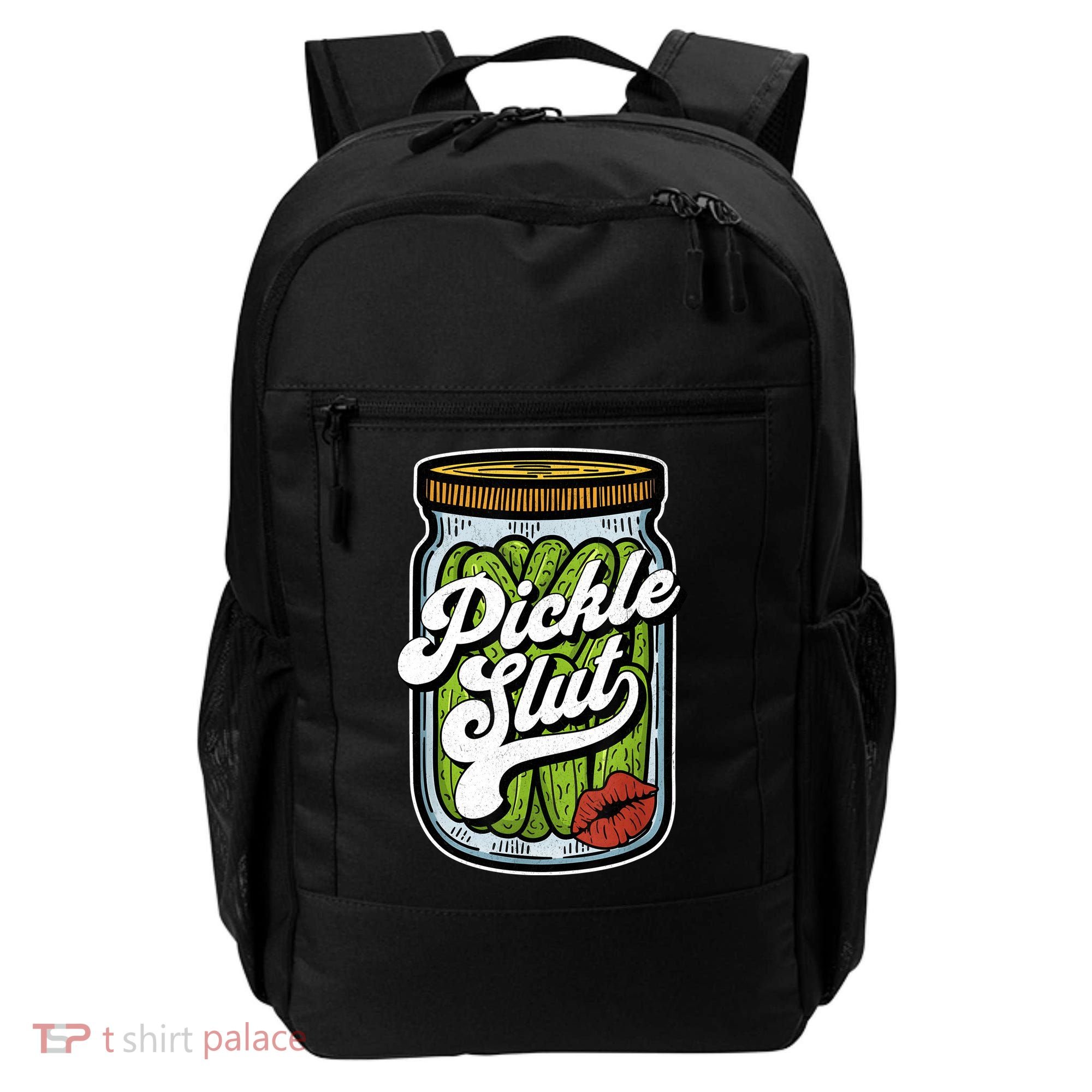 Dill Pickle Slut Funny Rude Humor Pickle Lover Jar Retro Backpack
