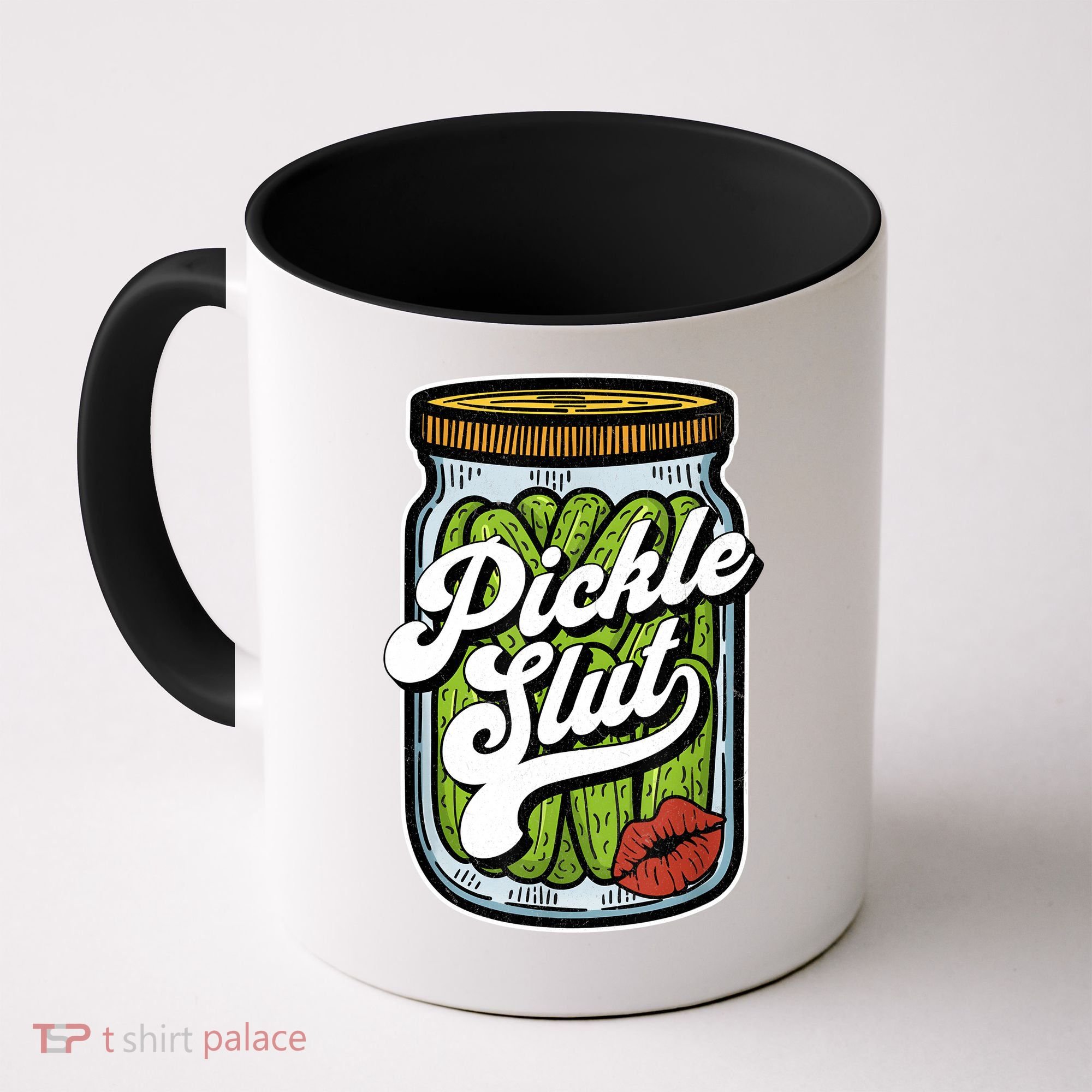 Dill Pickle Slut Funny Rude Humor Pickle Lover Jar Retro Coffee Mug