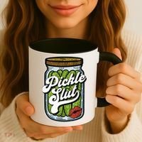 Dill Pickle Slut Funny Rude Humor Pickle Lover Jar Retro Coffee Mug thumb 3