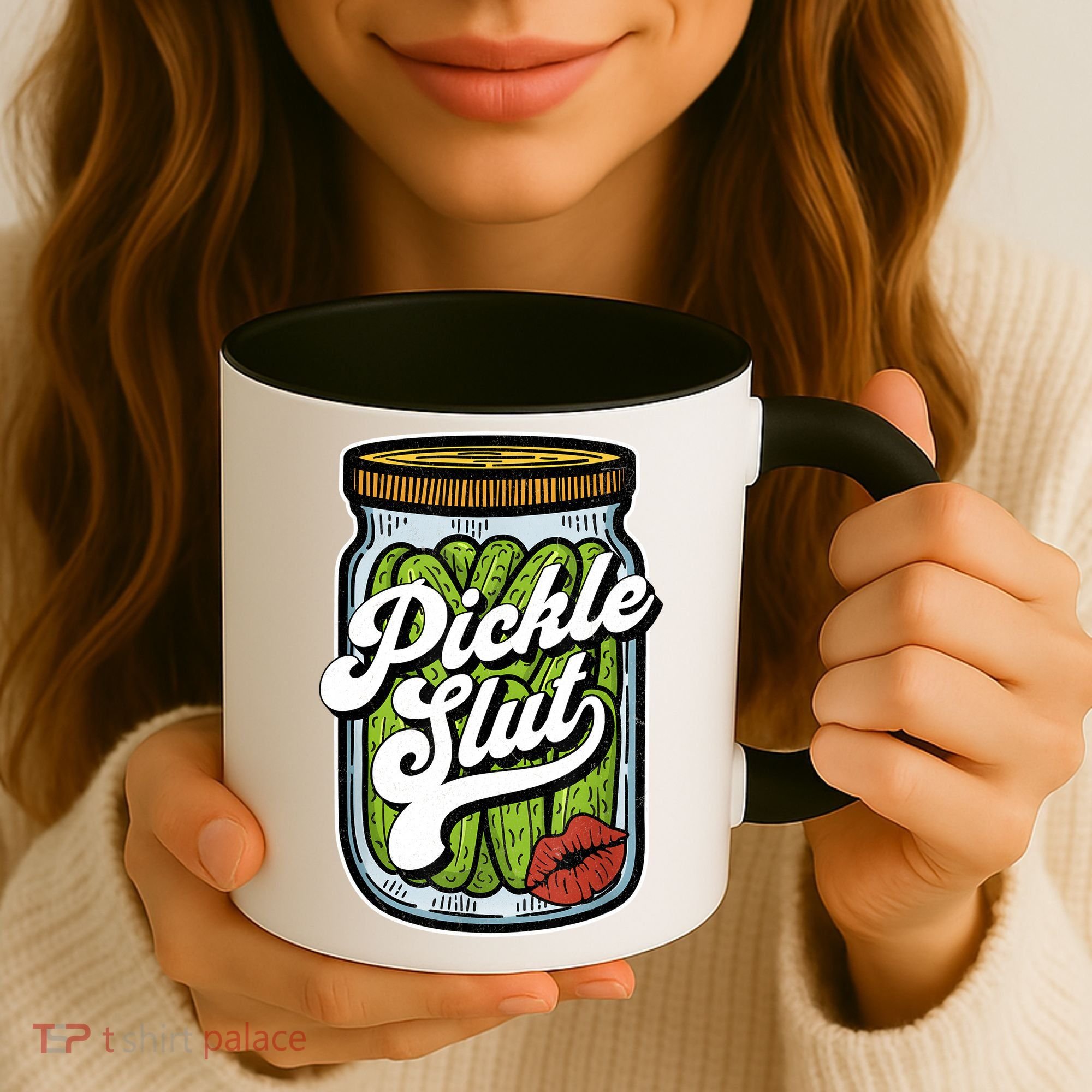 Dill Pickle Slut Funny Rude Humor Pickle Lover Jar Retro Coffee Mug