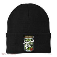 Dill Pickle Slut Funny Rude Humor Pickle Lover Jar Retro Beanie thumb 0