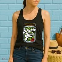 Dill Pickle Slut Funny Rude Humor Pickle Lover Jar Retro Women's Tank Top thumb 2