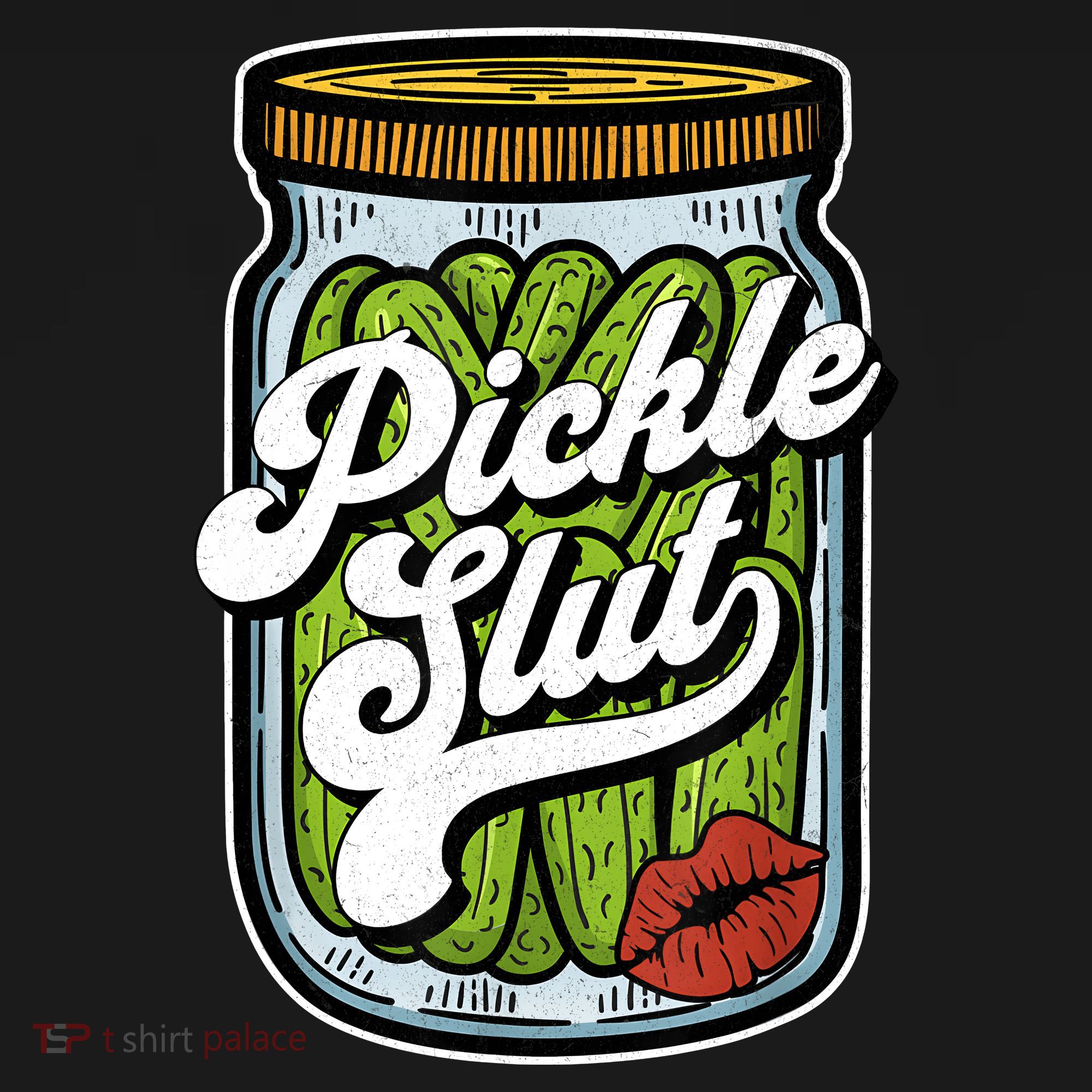 Dill Pickle Slut Funny Rude Humor Pickle Lover Jar Retro Women's Tank Top