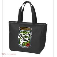 Dill Pickle Slut Funny Rude Humor Pickle Lover Jar Retro Tote Bag thumb 3