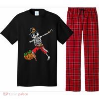 Dabbing Pilgrim Skeleton Pirate Thanksgiving Funny Gift Pajama Set thumb 0