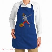 Dabbing Pilgrim Skeleton Pirate Thanksgiving Funny Gift Apron thumb 2