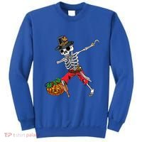 Dabbing Pilgrim Skeleton Pirate Thanksgiving Funny Gift Sweatshirt thumb 0