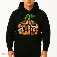 Dachshund Pumpkin Shape Plaid Leopard Dog Autumn Halloween Hoodie thumb 2