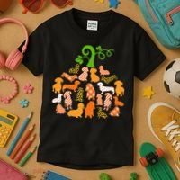 Dachshund Pumpkin Shape Plaid Leopard Dog Autumn Halloween Kids T-Shirt thumb 3