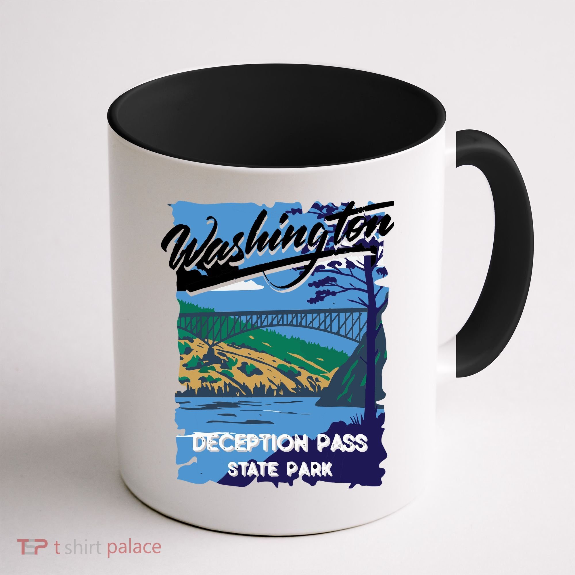 Deception Pass State Park Washington Evergreen State Camping Coffee Mug
