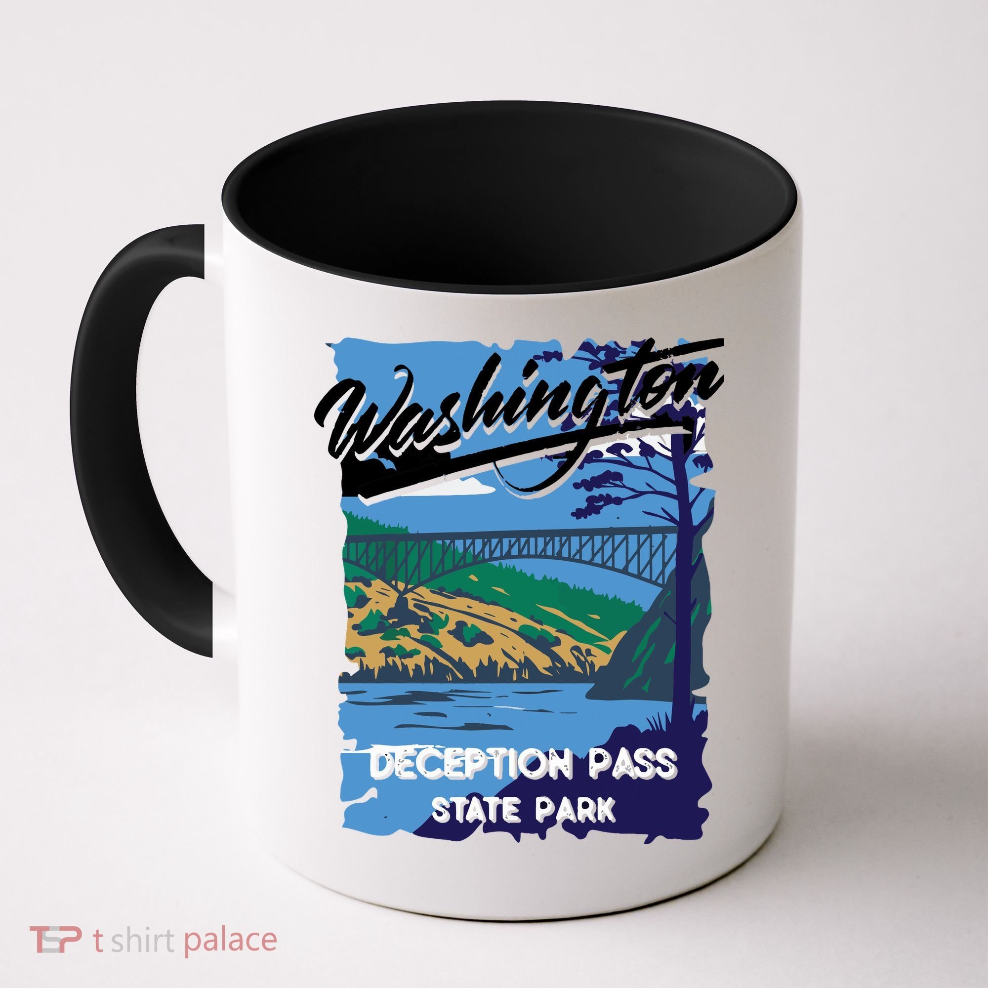 Deception Pass State Park Washington Evergreen State Camping Coffee Mug