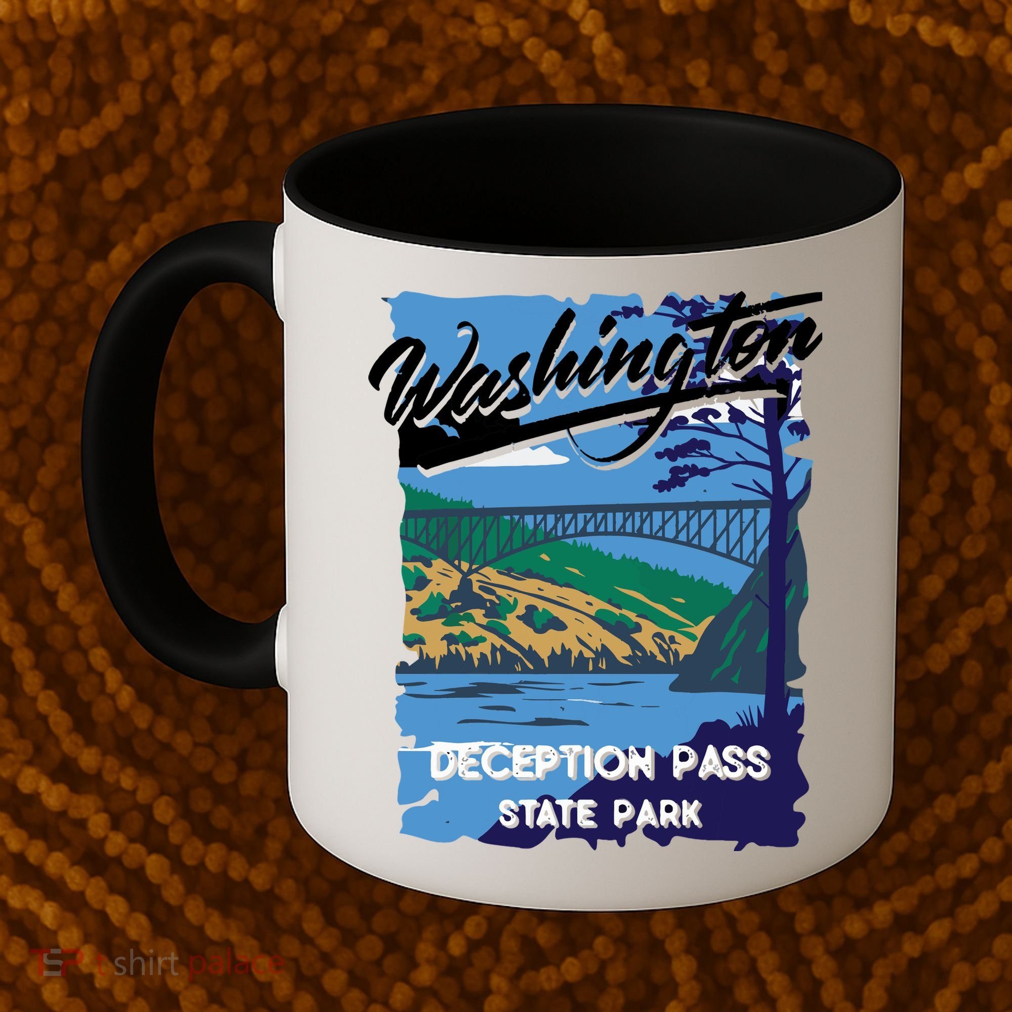 Deception Pass State Park Washington Evergreen State Camping Coffee Mug
