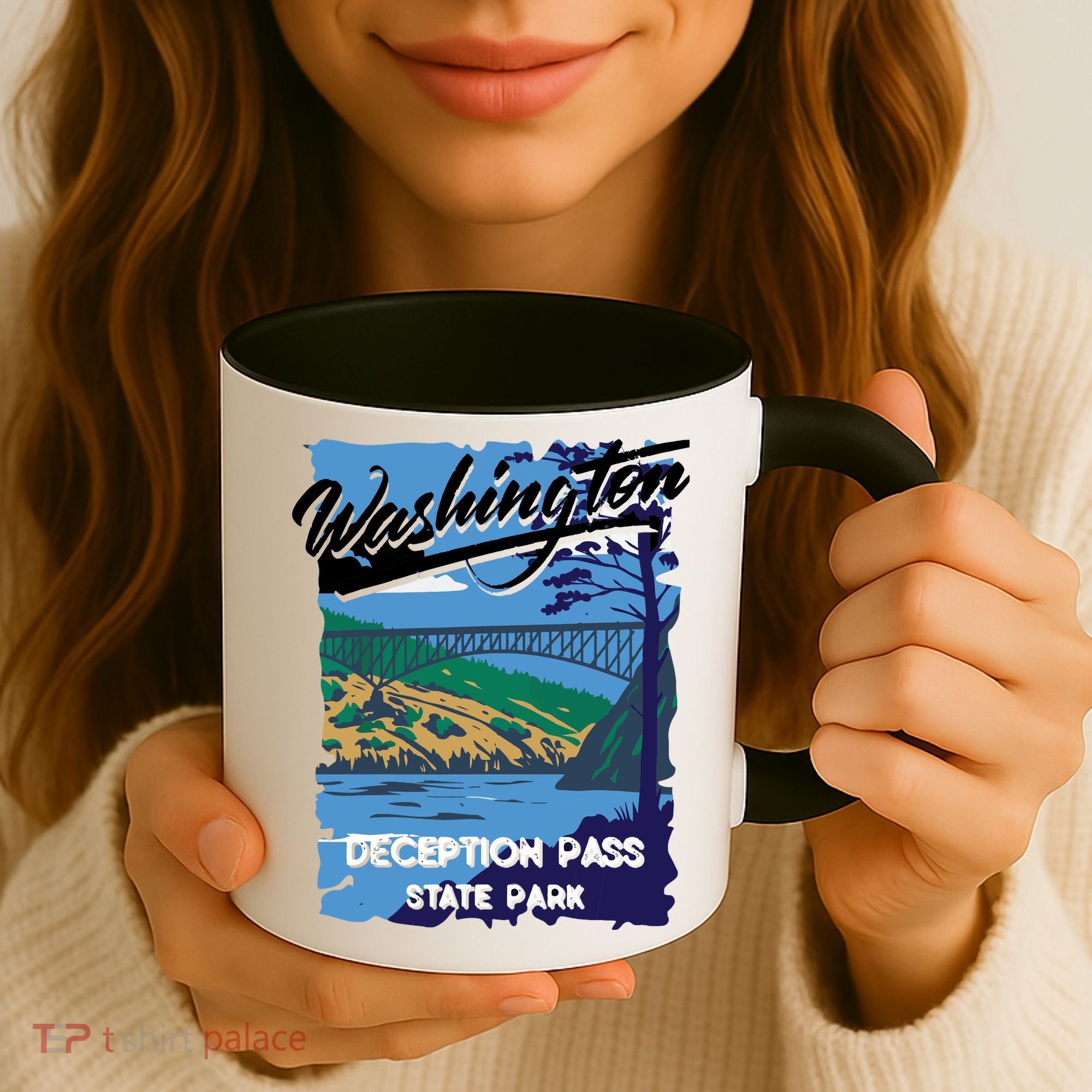 Deception Pass State Park Washington Evergreen State Camping Coffee Mug