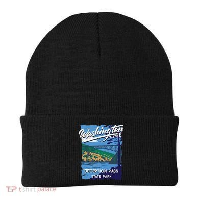 Deception Pass State Park Washington Evergreen State Camping Beanie