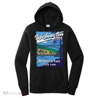 Deception Pass State Park Washington Evergreen State Camping Women's Hoodie