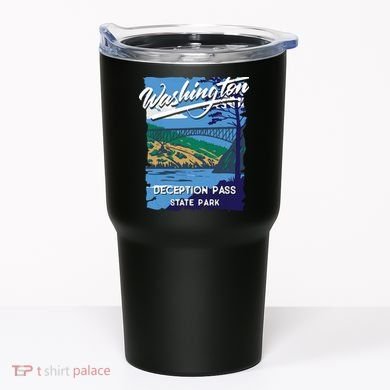 Deception Pass State Park Washington Evergreen State Camping Tumbler
