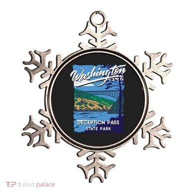 Deception Pass State Park Washington Evergreen State Camping Ornament