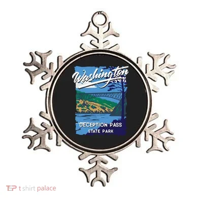 Deception Pass State Park Washington Evergreen State Camping Ornament
