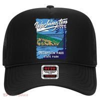 Deception Pass State Park Washington Evergreen State Camping Hat thumb 0