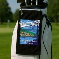Deception Pass State Park Washington Evergreen State Camping Golf Towel thumb 2