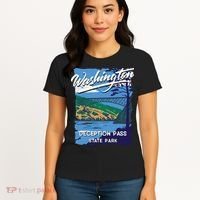 Deception Pass State Park Washington Evergreen State Camping Women's T-Shirt thumb 4