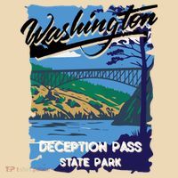 Deception Pass State Park Washington Evergreen State Camping Baby Bodysuit thumb 2