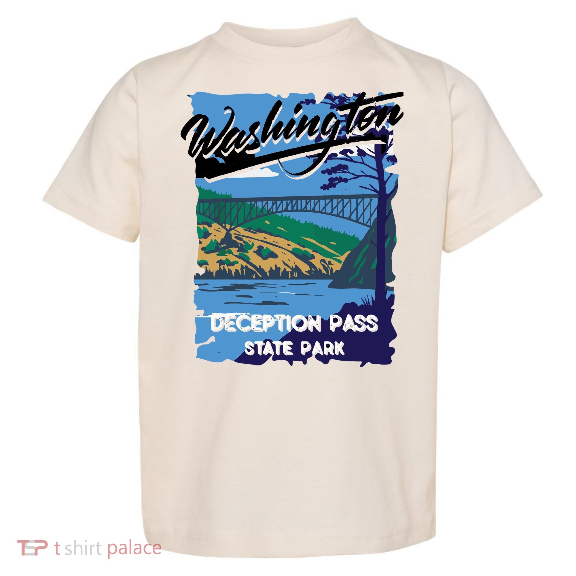 Deception Pass State Park Washington Evergreen State Camping Toddler T-Shirt