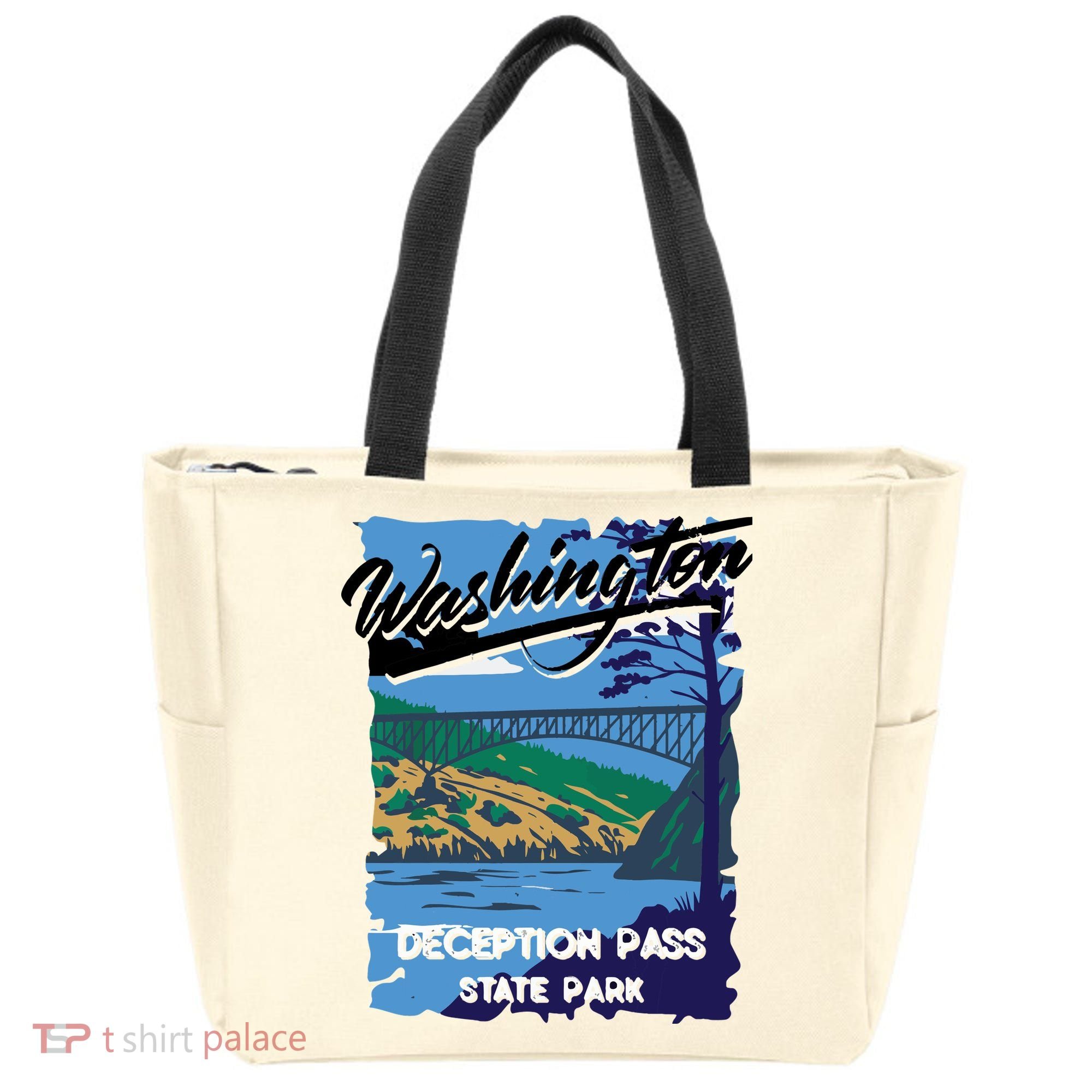 Deception Pass State Park Washington Evergreen State Camping Tote Bag