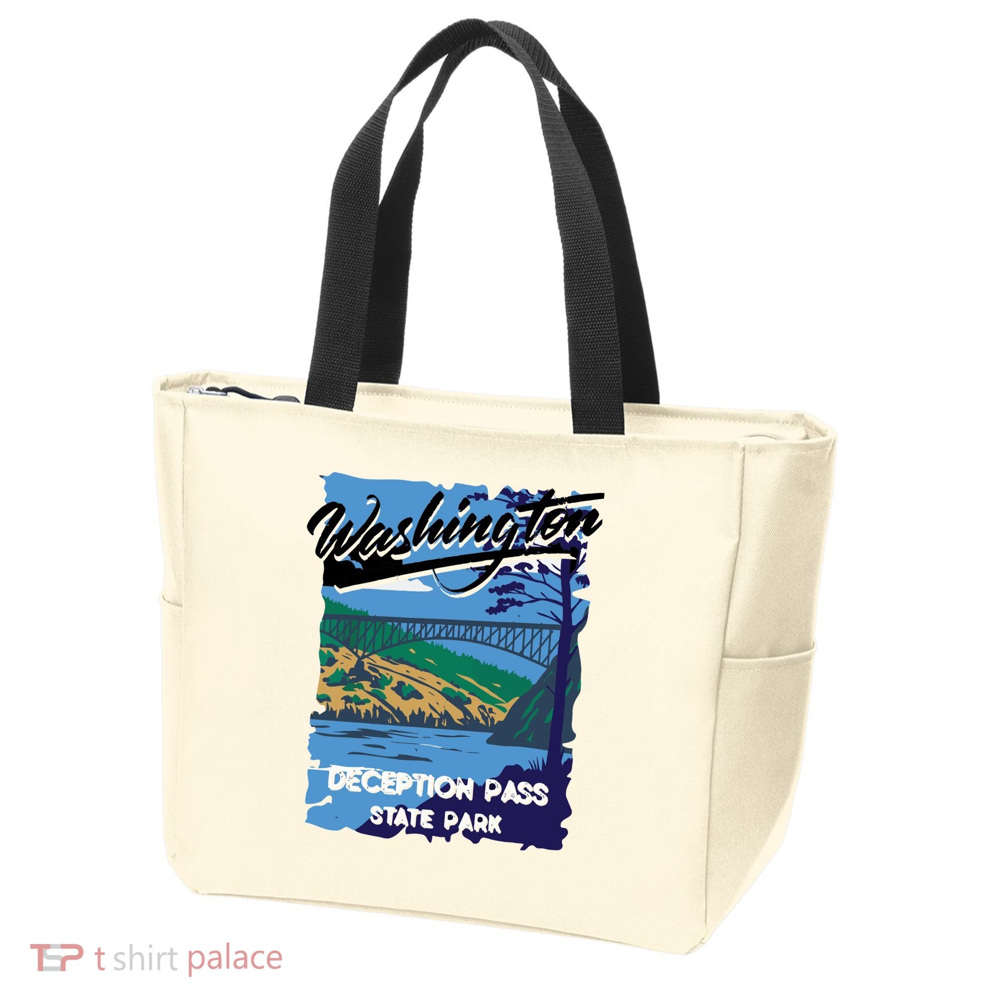 Deception Pass State Park Washington Evergreen State Camping Tote Bag