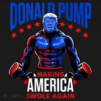 Donald Pump Swole America Trump Weight Lifting Gym Fitness T-Shirt thumb 7