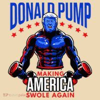 Donald Pump Swole America Trump Weight Lifting Gym Tote Bag thumb 4