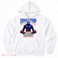 Donald Pump Swole America Trump Weight Lifting Gym Hoodie thumb 0
