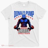 Donald Pump Swole America Trump Weight Lifting Gym T-Shirt thumb 0