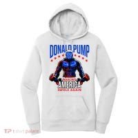 Donald Pump Swole America Trump Weight Lifting Gym Women's Hoodie thumb 0
